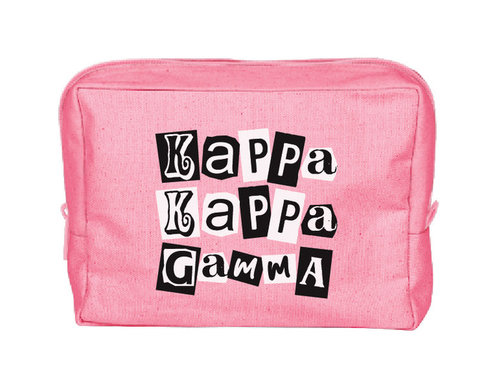 Colorblock Sorority Make-Up Pouch