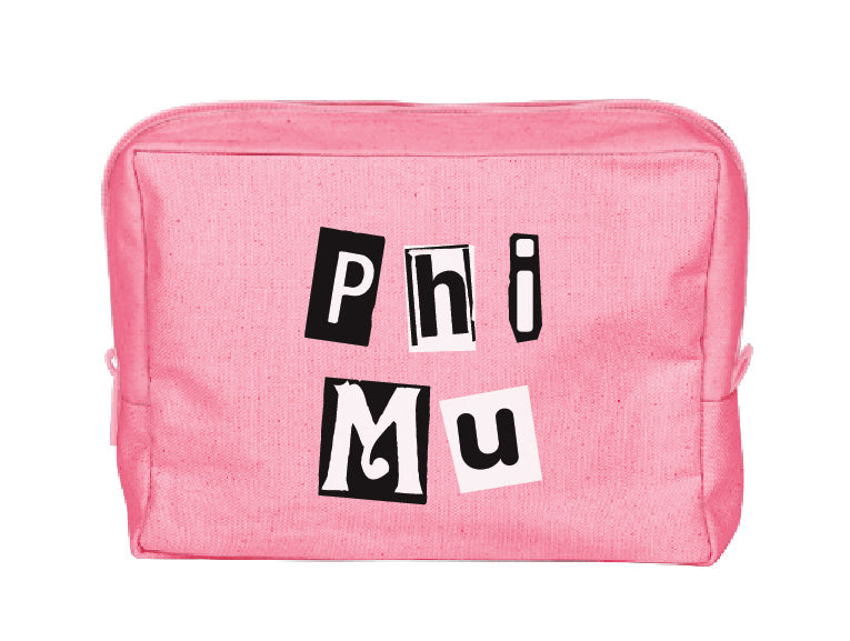 Colorblock Sorority Make-Up Pouch