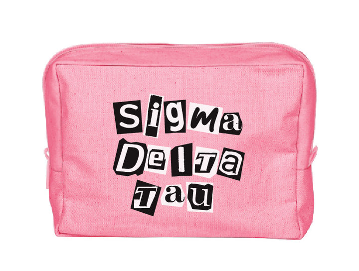 Colorblock Sorority Make-Up Pouch