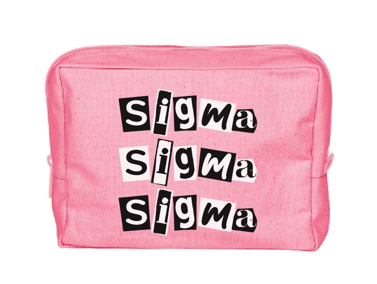 Colorblock Sorority Make-Up Pouch