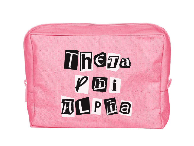 Colorblock Sorority Make-Up Pouch