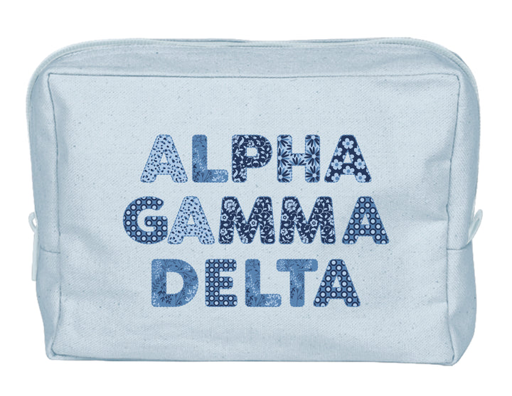 Coquette Powder Blue Sorority Make-Up Pouch