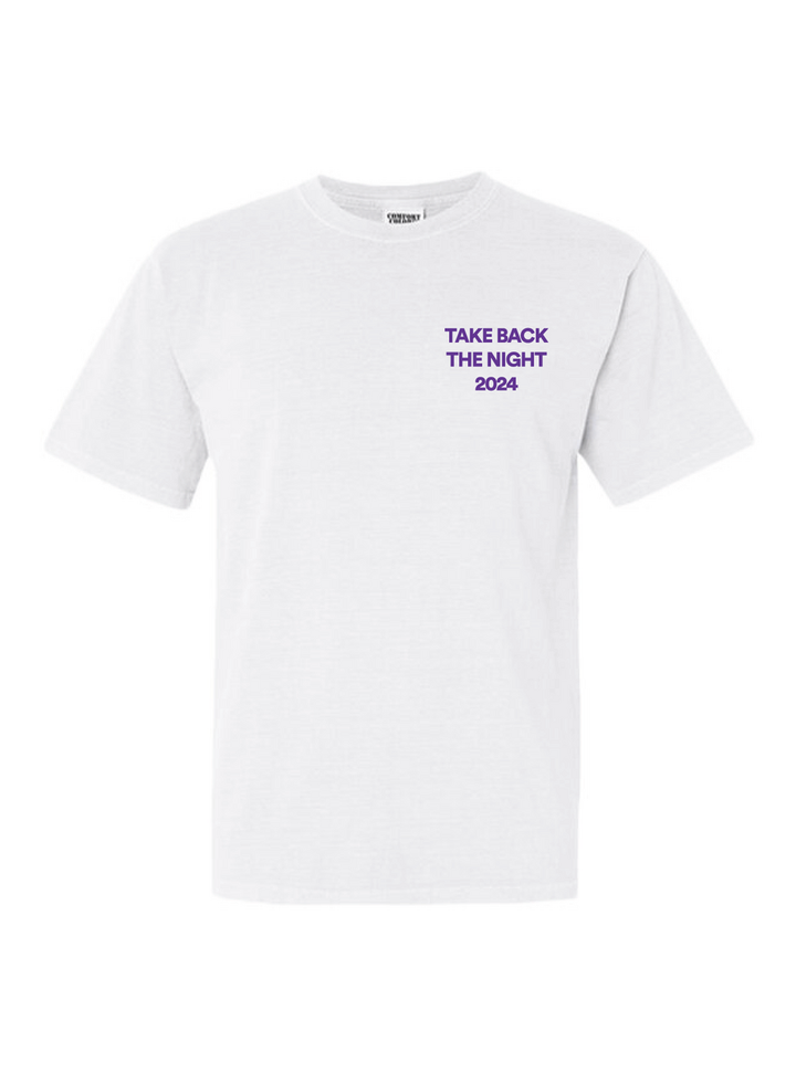 Take Back the Night 2024 White Shirts