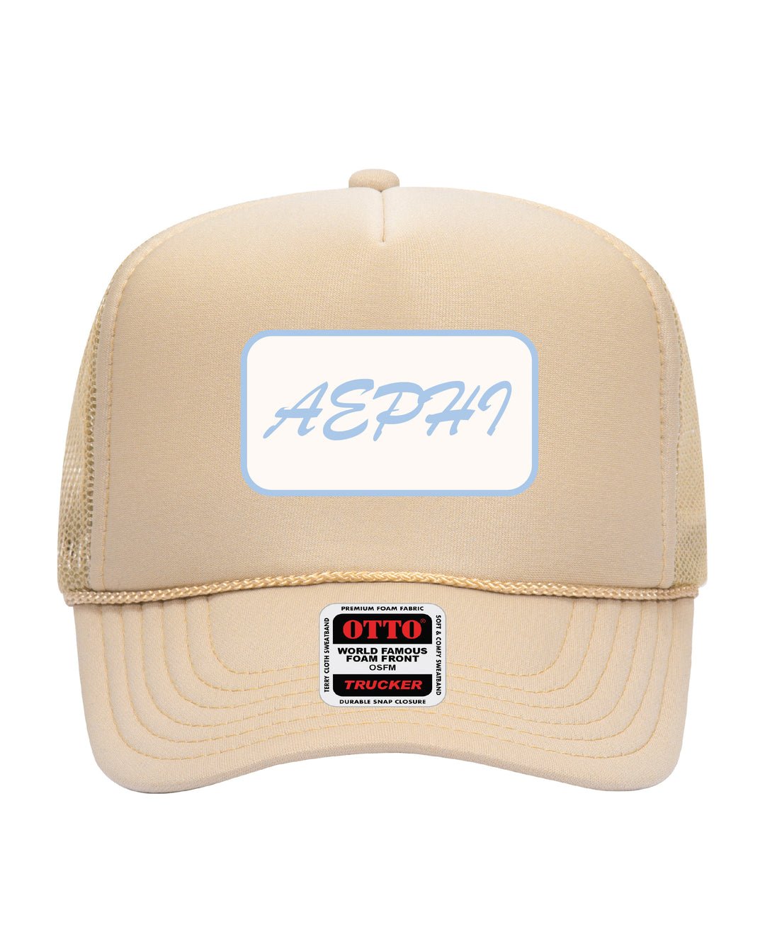 Cursive Script Patch Trucker Hat