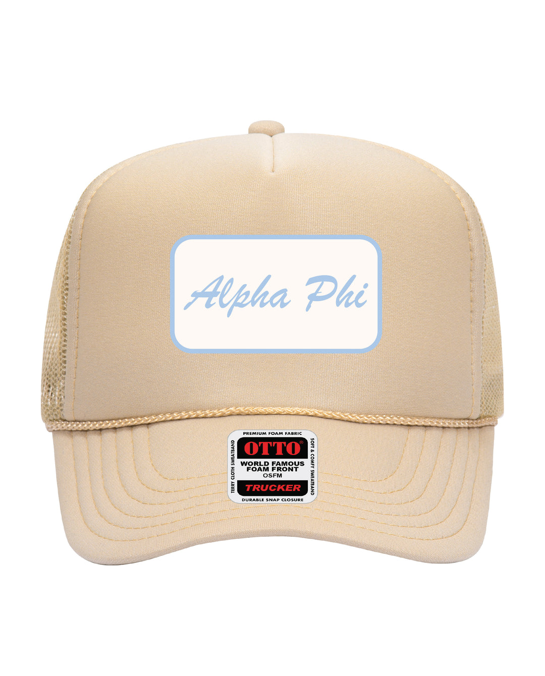 Cursive Script Patch Trucker Hat