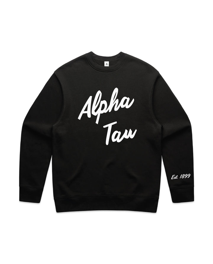 Cursive Script Heavy Weight Sorority Crewneck
