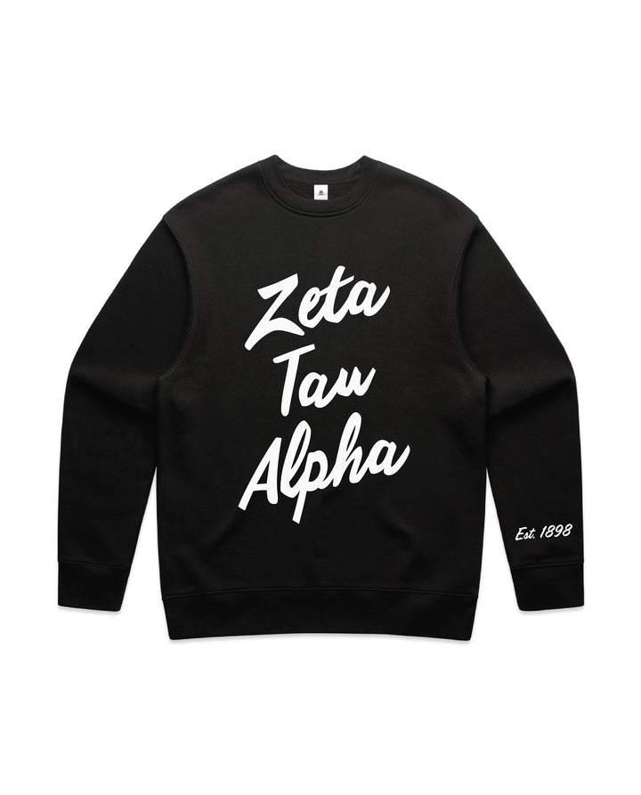 Cursive Script Heavy Weight Sorority Crewneck