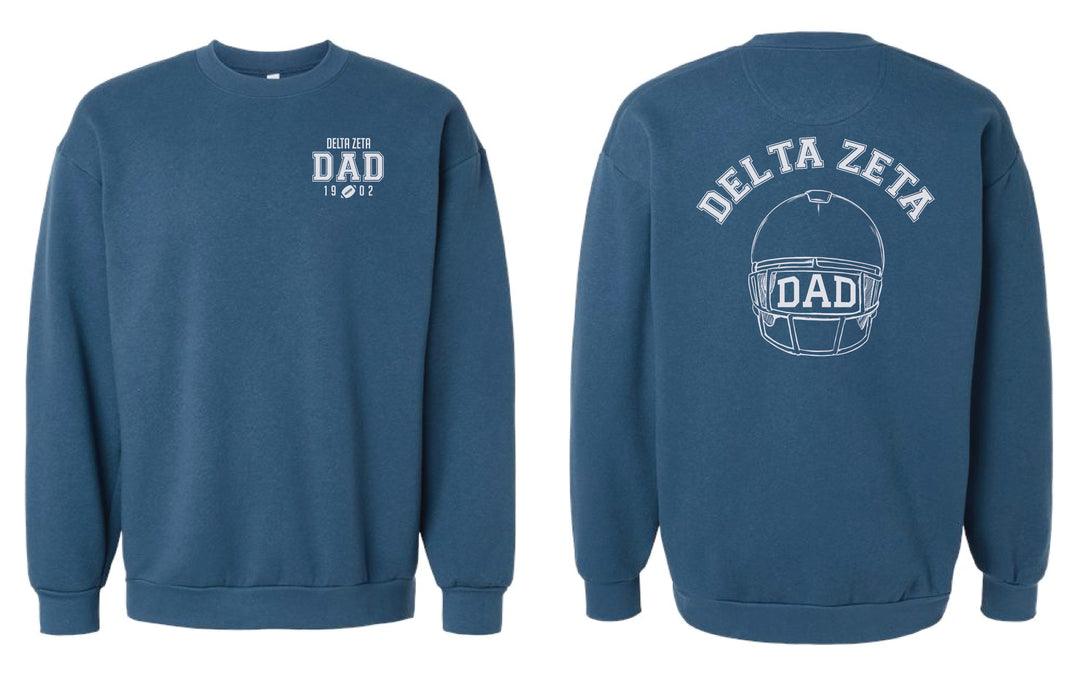 Dad Football Helmet Sorority Crewneck