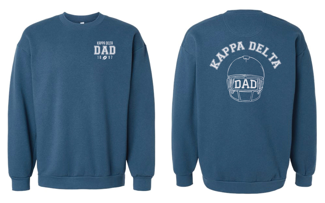 Dad Football Helmet Sorority Crewneck