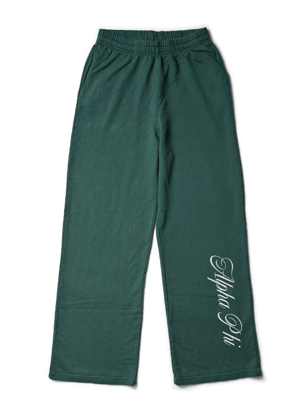 Dainty Script Alpine Matching Set Light Weight Wide Leg Sweatpants - 2XL