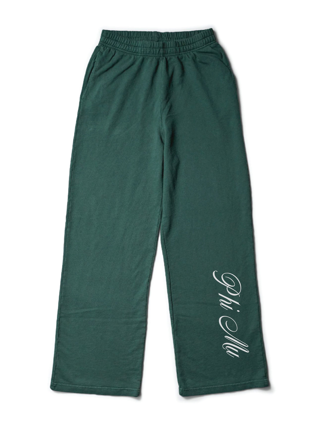 Dainty Script Alpine Matching Set Light Weight Wide Leg Sweatpants - 2XL