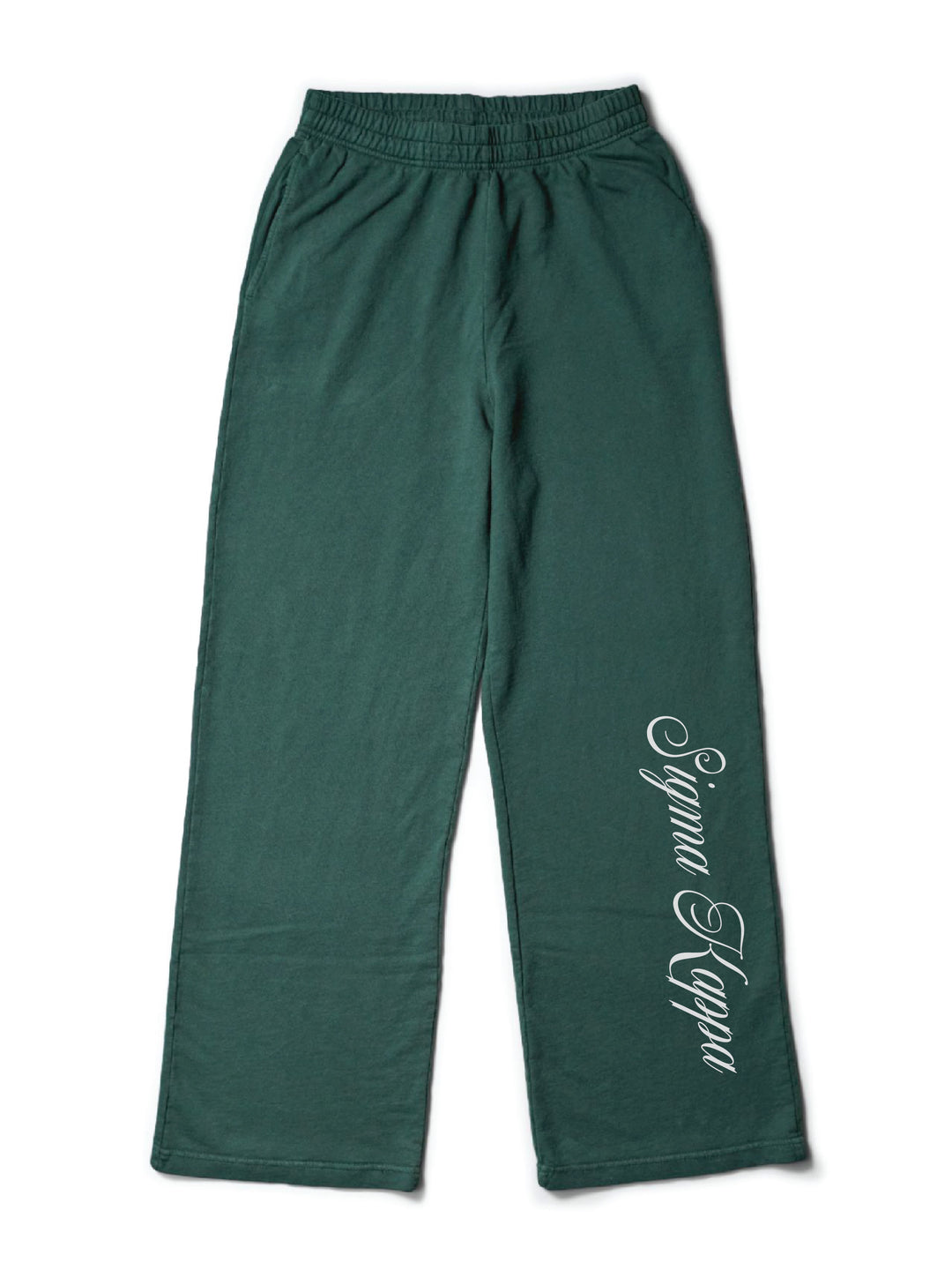 Dainty Script Alpine Matching Set Light Weight Wide Leg Sweatpants - 2XL