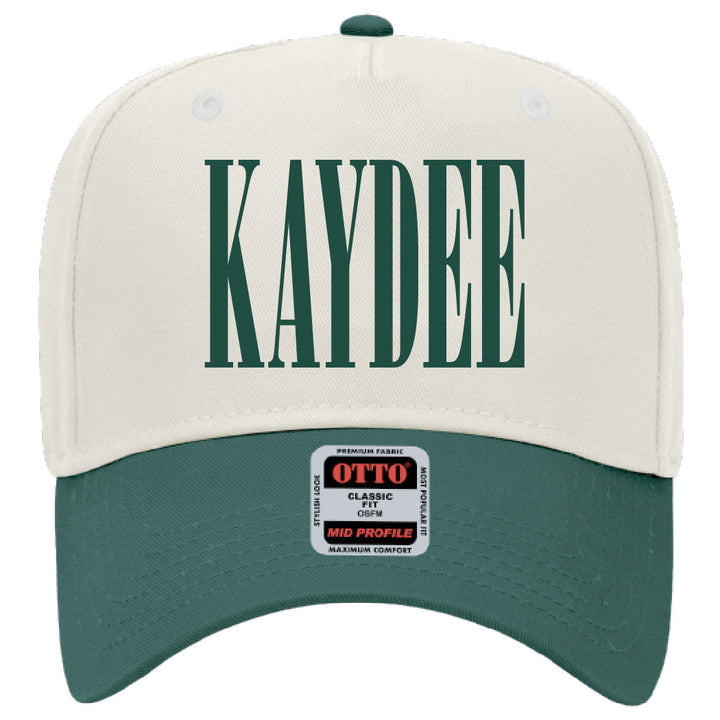 Dark Green Embroidered Trucker Hat