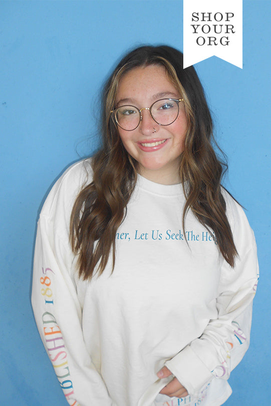 Vanilla Ice Rainbow Letters Matching Set Light Weight Sorority Crewneck