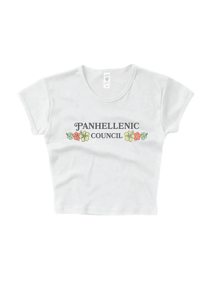 National Panhellenic Conference Flower Baby Tee