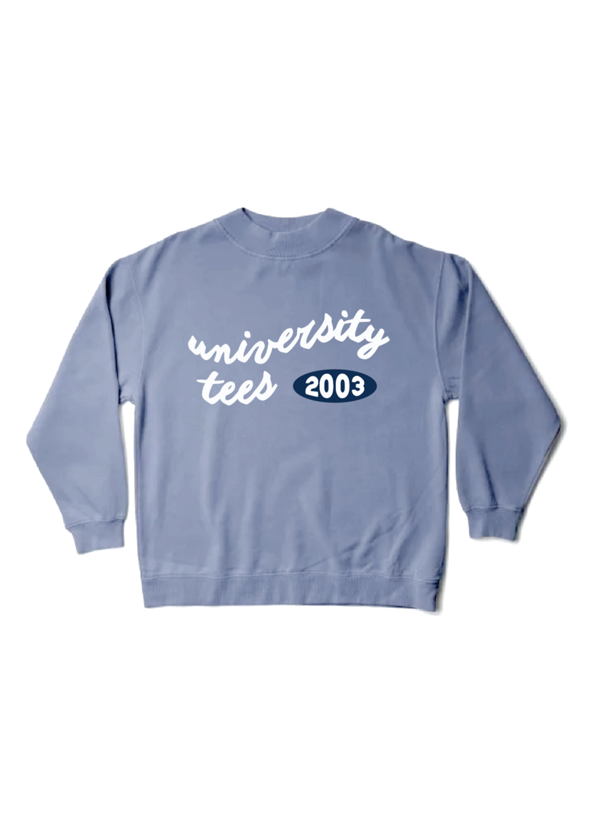 UTees Script Mock Neck - Ocean