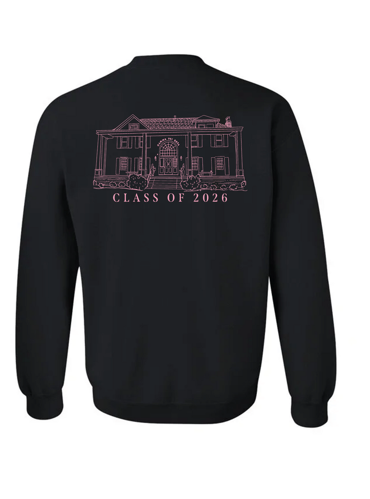 Bradley University | Gamma Phi Beta | Senior Gifts - Black Crewneck