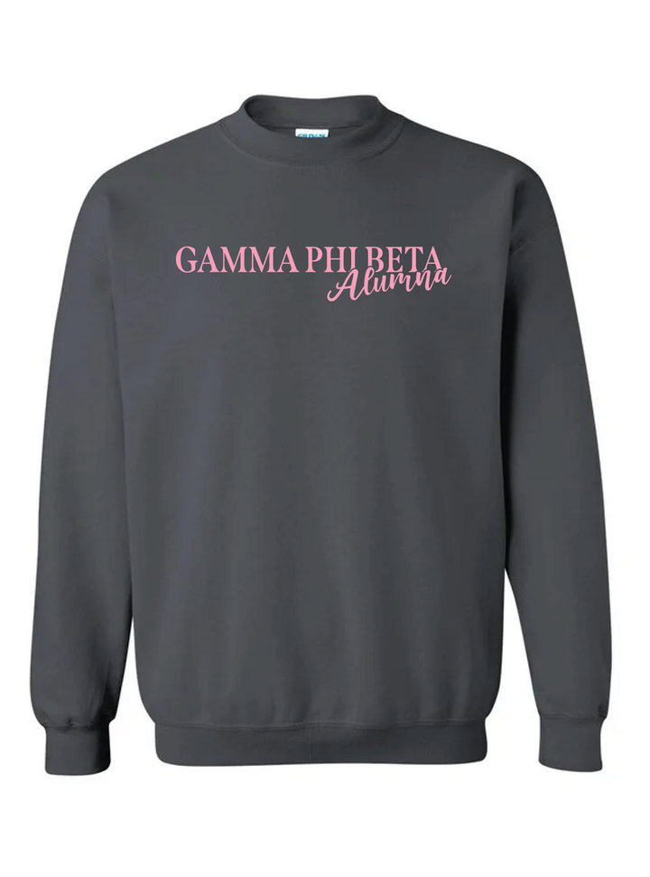 Bradley University | Gamma Phi Beta | Senior Gifts - Charcoal Crewneck
