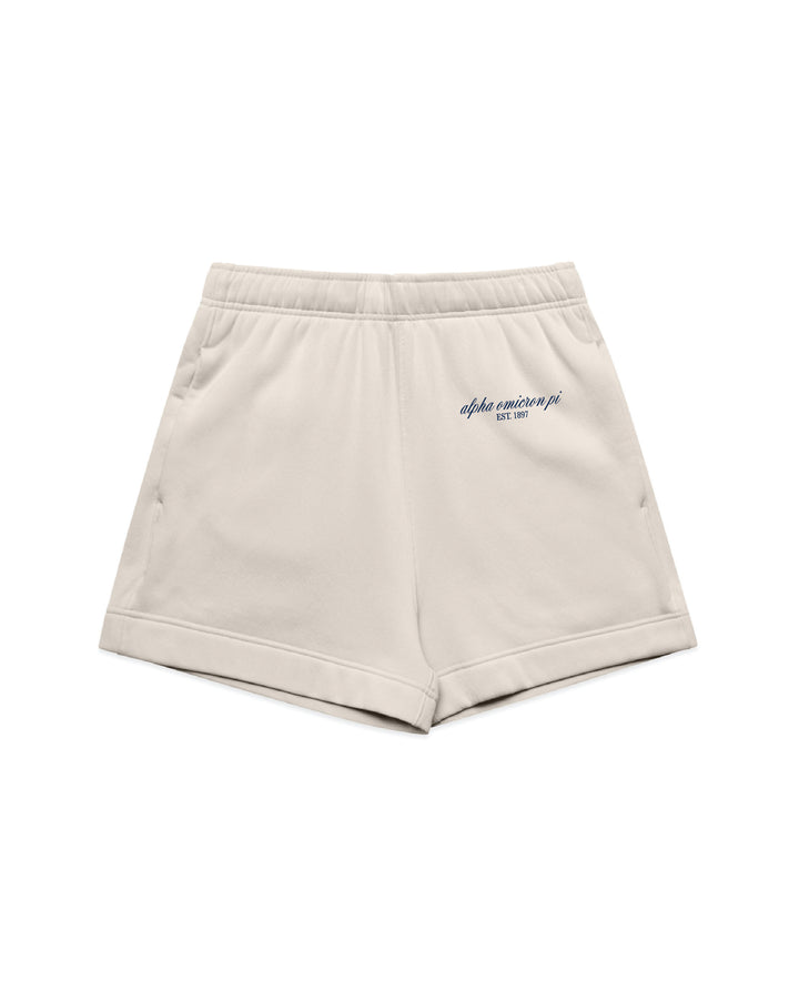 Embroidered Script Sorority Shorts