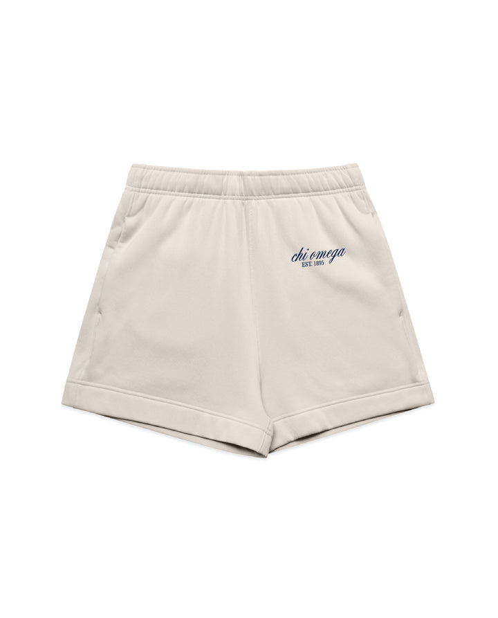 Embroidered Script Sorority Shorts