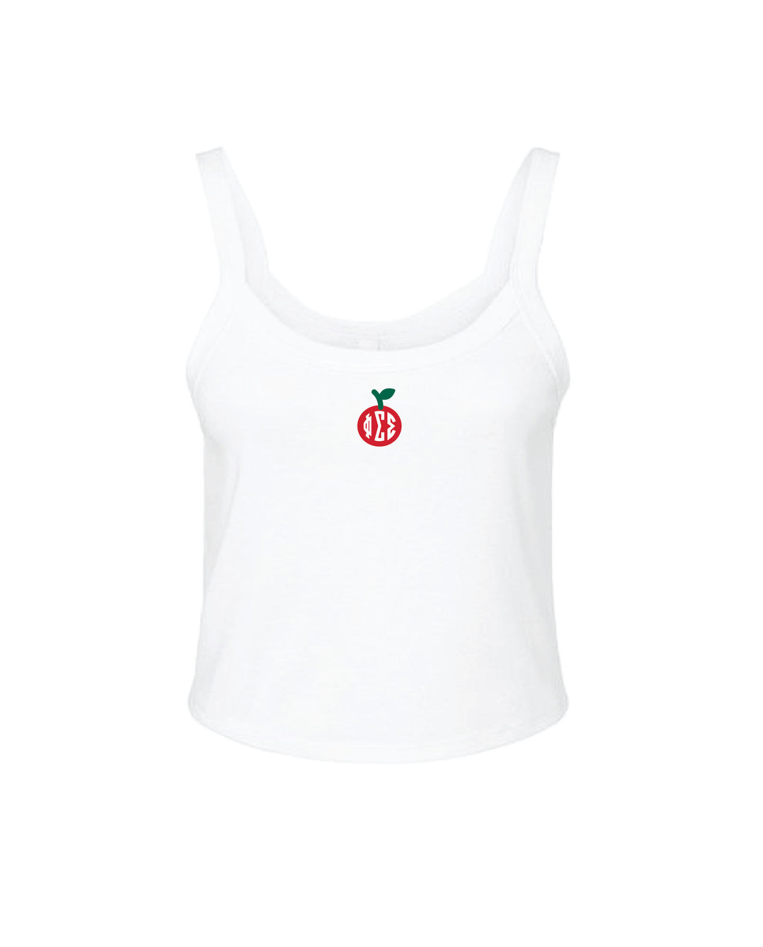 Apple Embroidered Greek Letter Sorority Tank