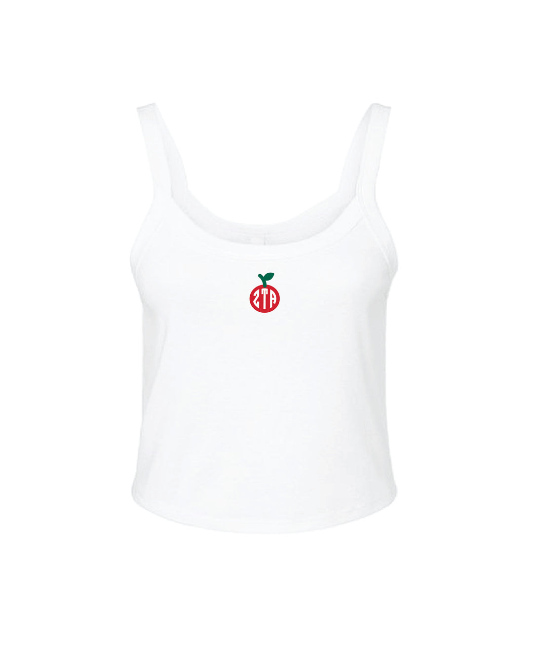 Apple Embroidered Greek Letter Sorority Tank