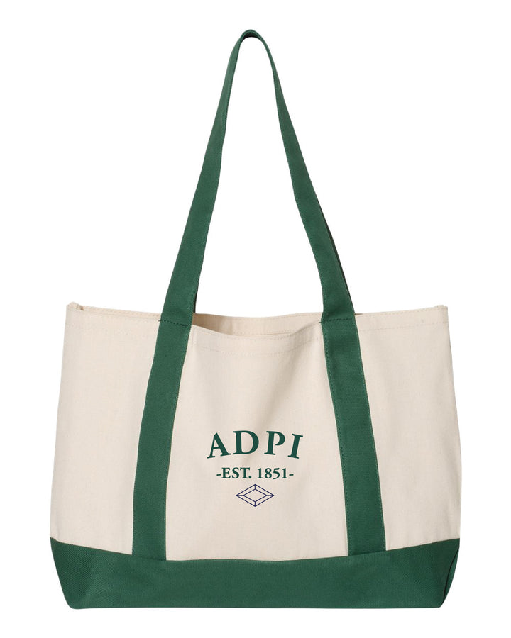 Embroidered Classic Sorority Tote
