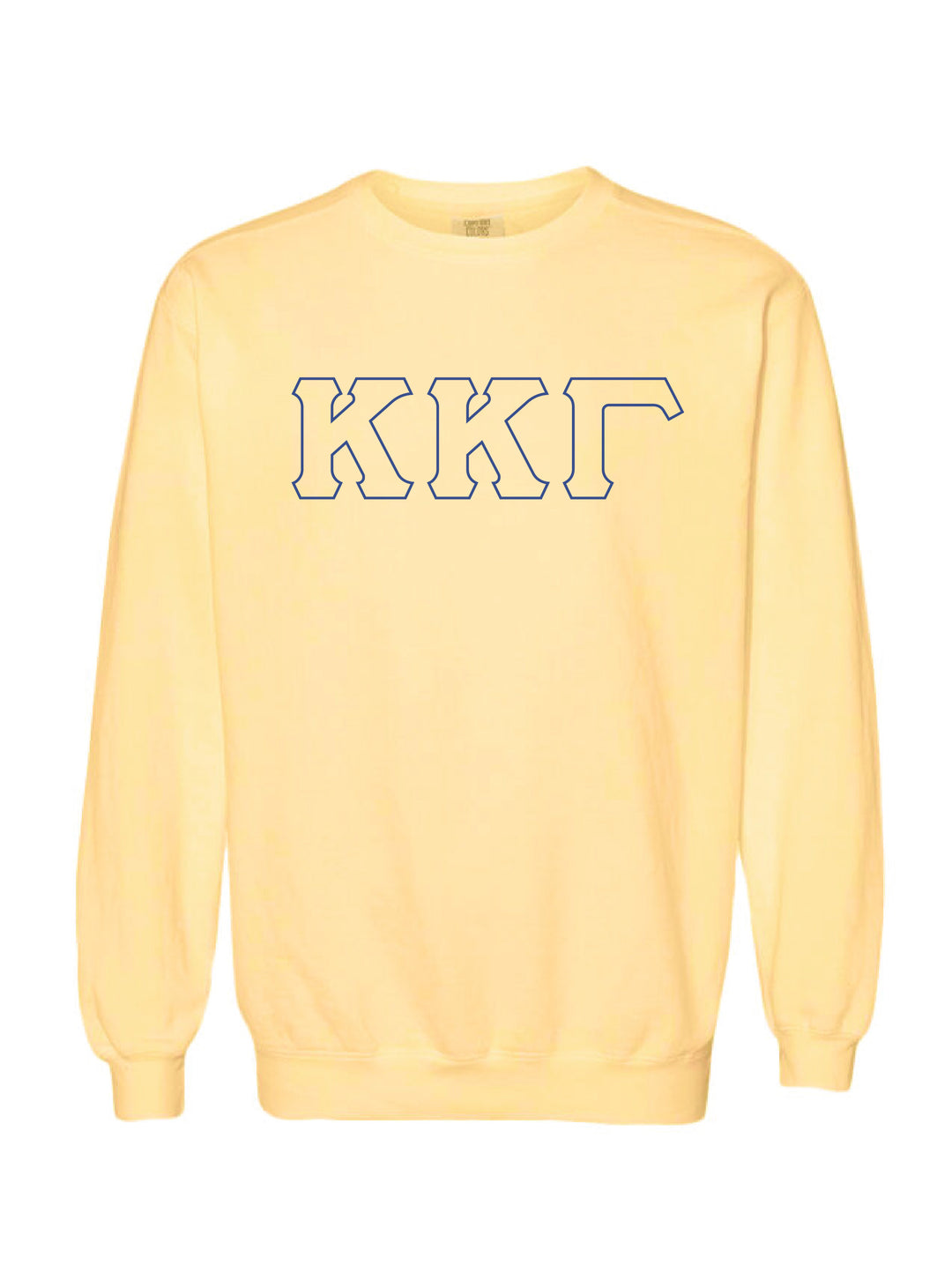 Kappa Kappa Gamma Embroidered Outline Butter Crewneck