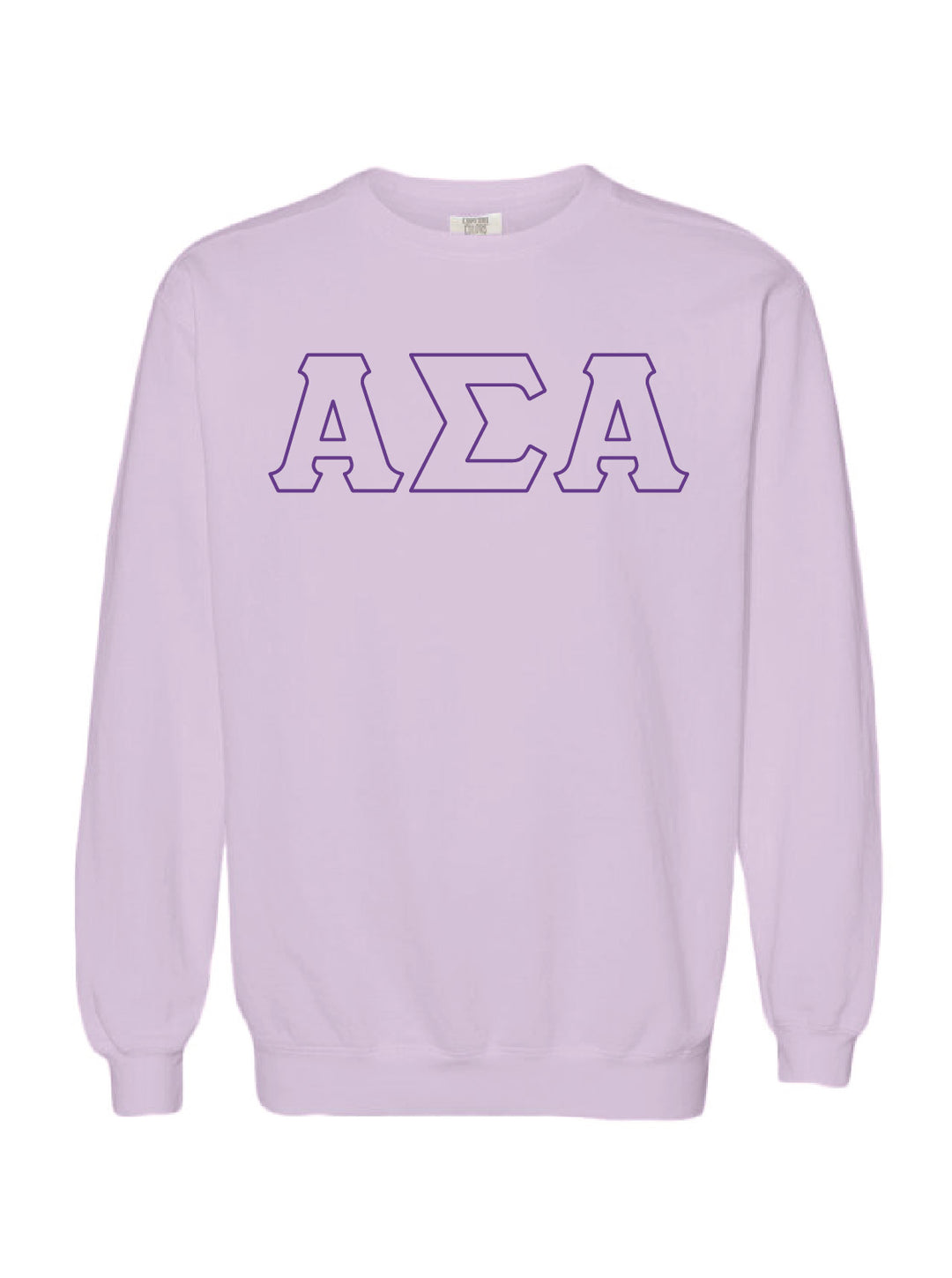 Embroidered Orchid Sorority Crewneck