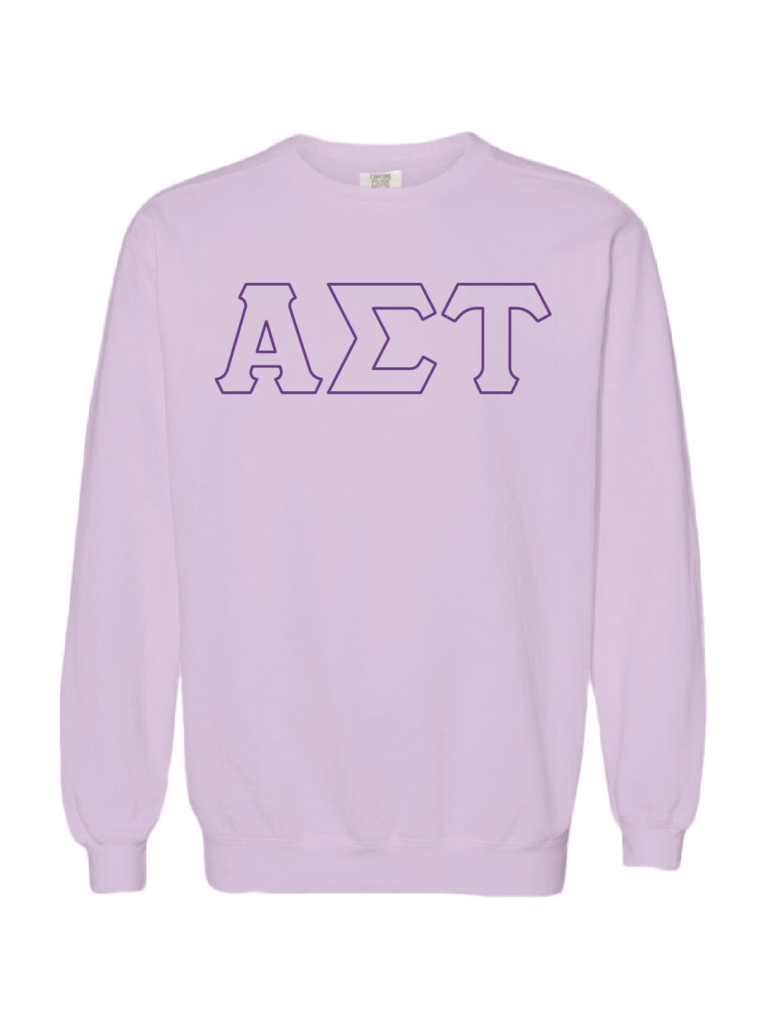 Embroidered Orchid Sorority Crewneck