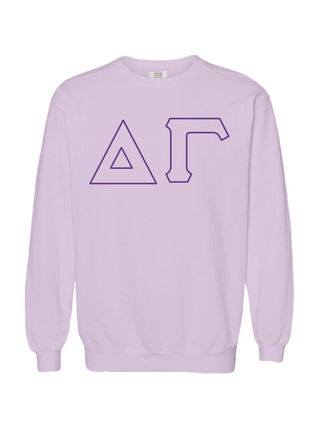 Embroidered Orchid Sorority Crewneck