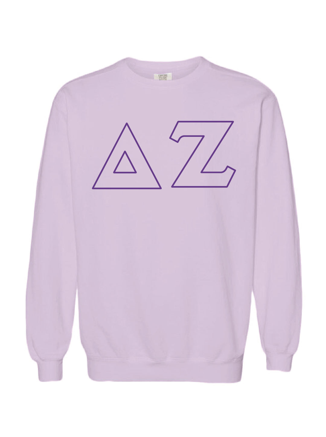 Embroidered Orchid Sorority Crewneck