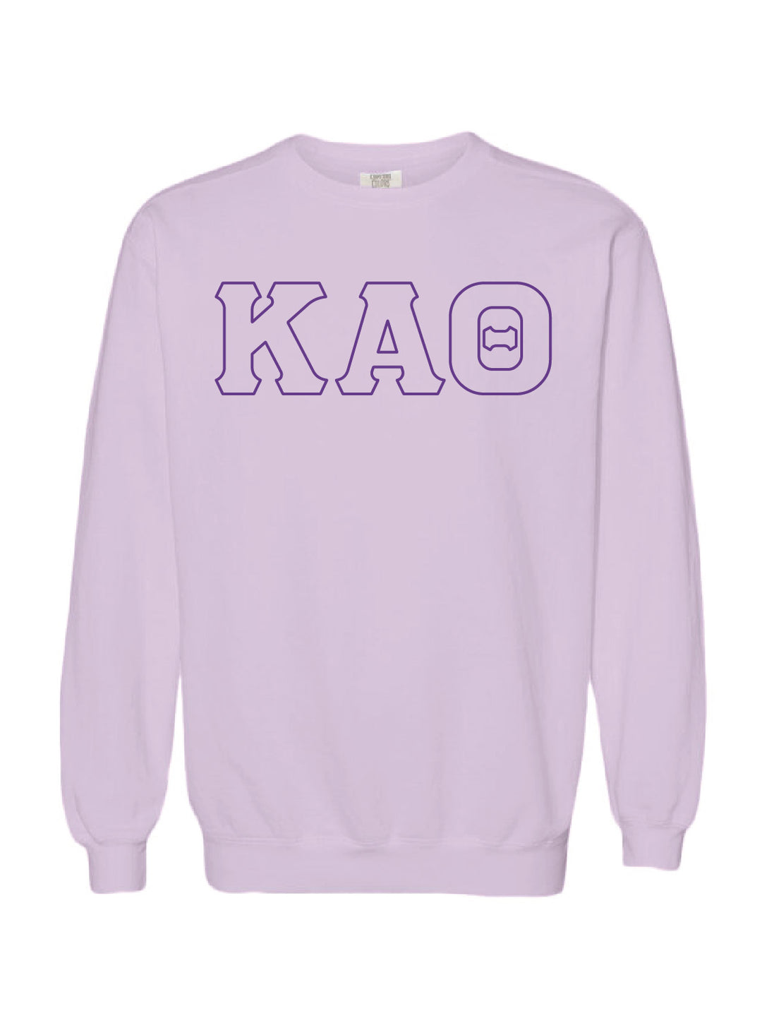 Embroidered Orchid Sorority Crewneck