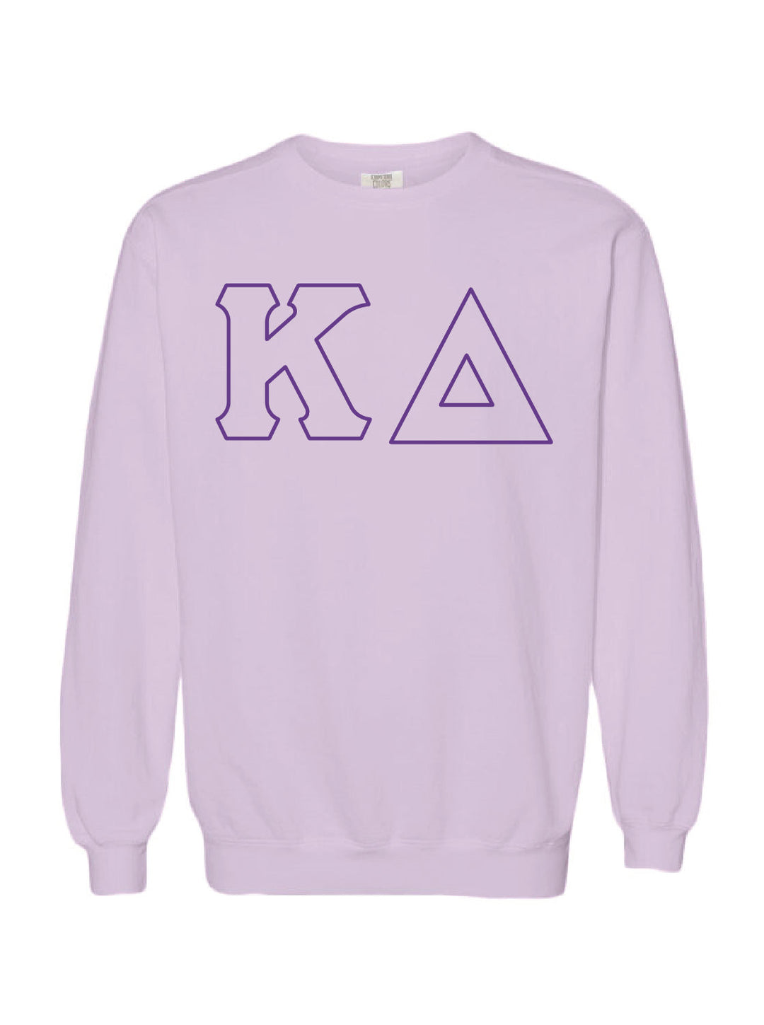 Embroidered Orchid Sorority Crewneck - 2XL - 3XL