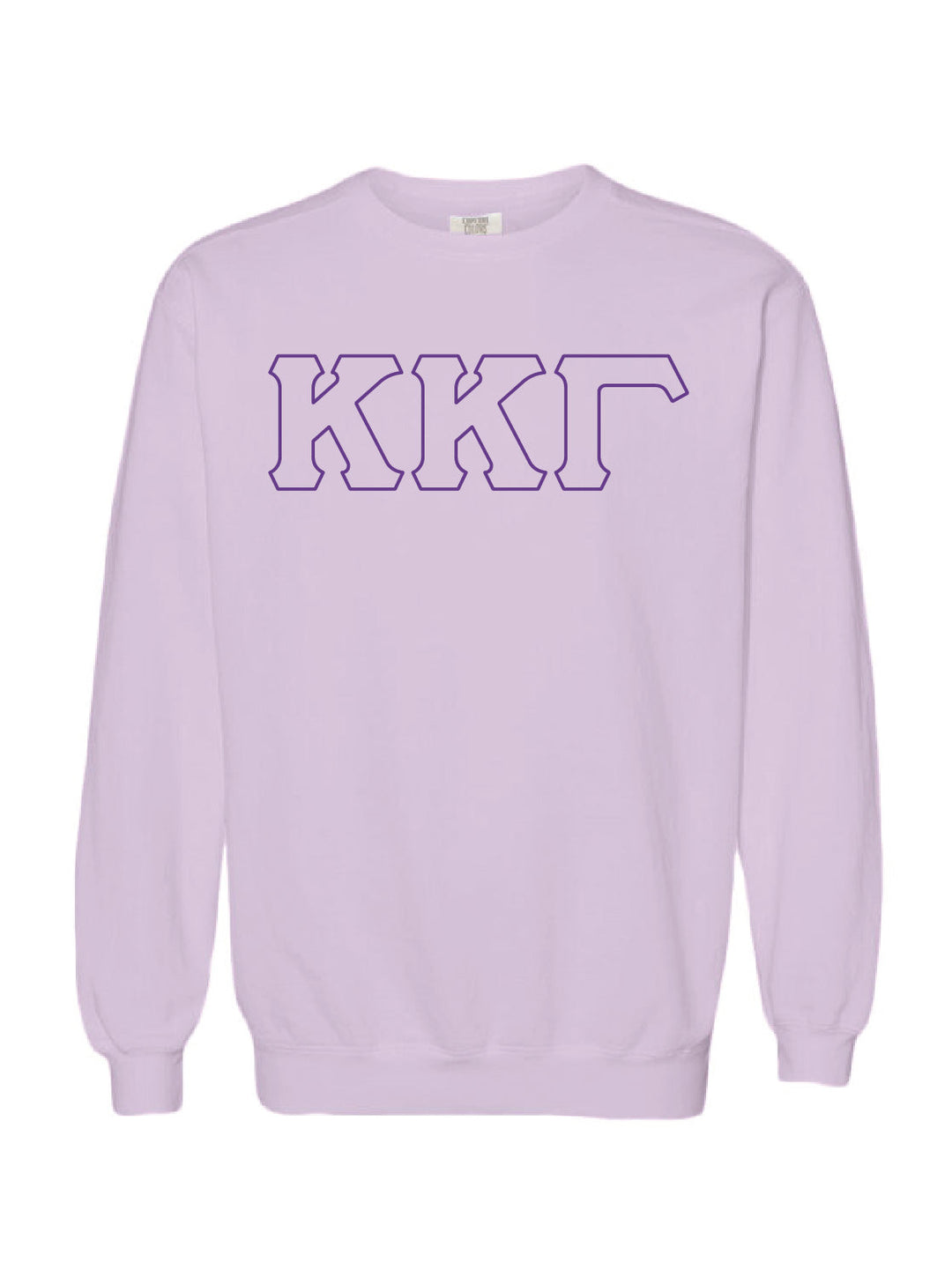 Embroidered Orchid Sorority Crewneck - 2XL - 3XL