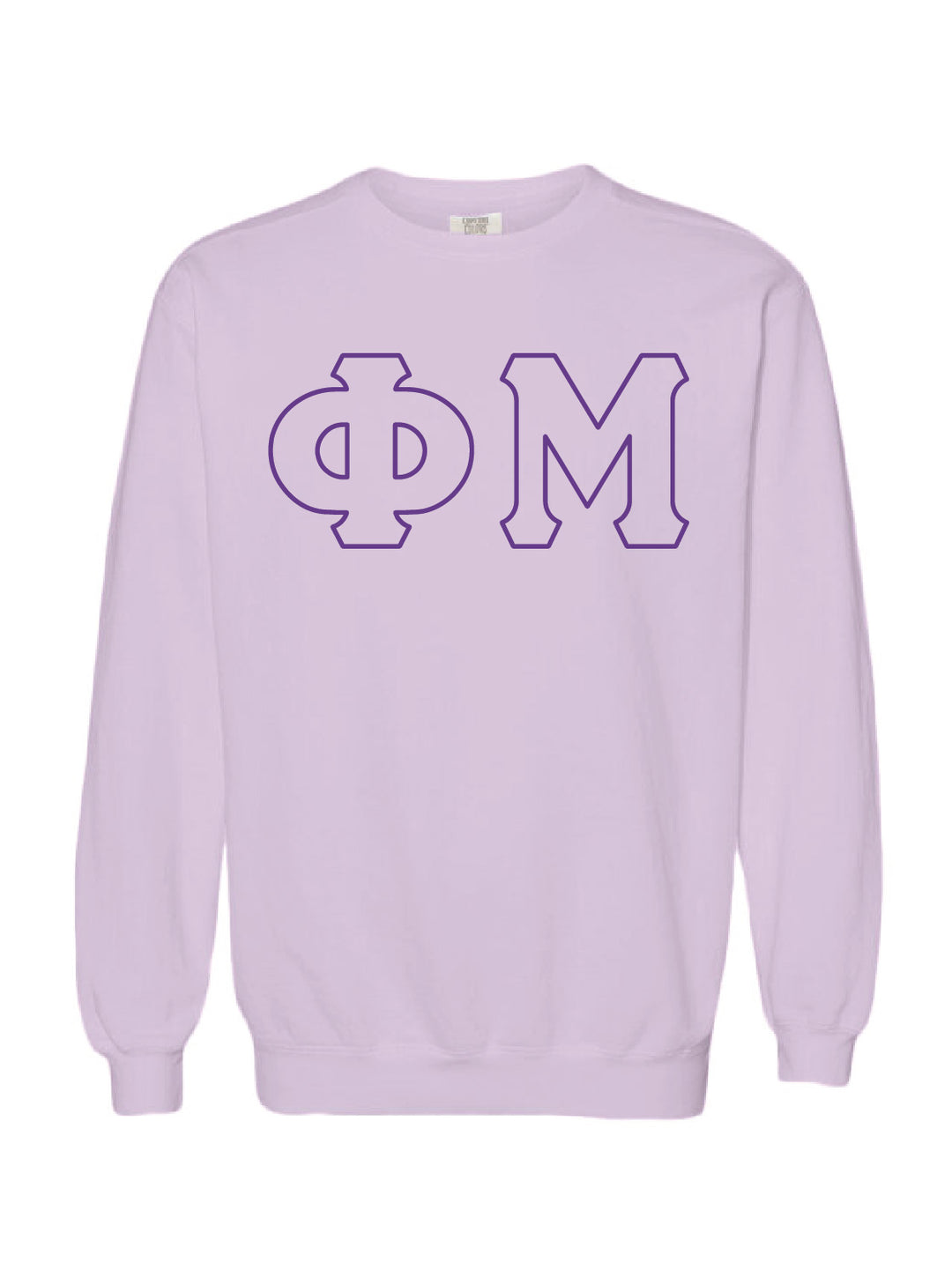 Embroidered Orchid Sorority Crewneck