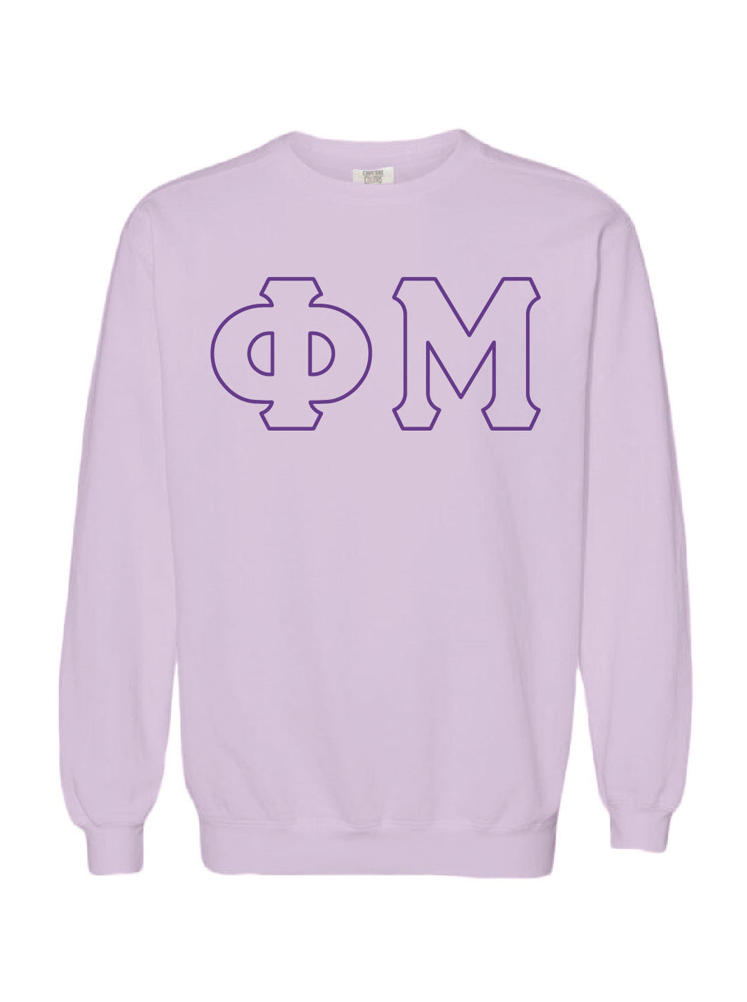 Embroidered Orchid Sorority Crewneck - 2XL - 3XL