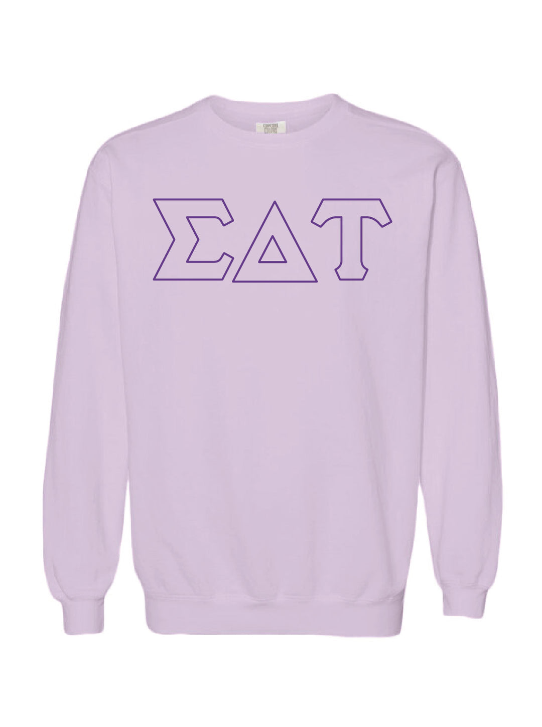 Embroidered Orchid Sorority Crewneck