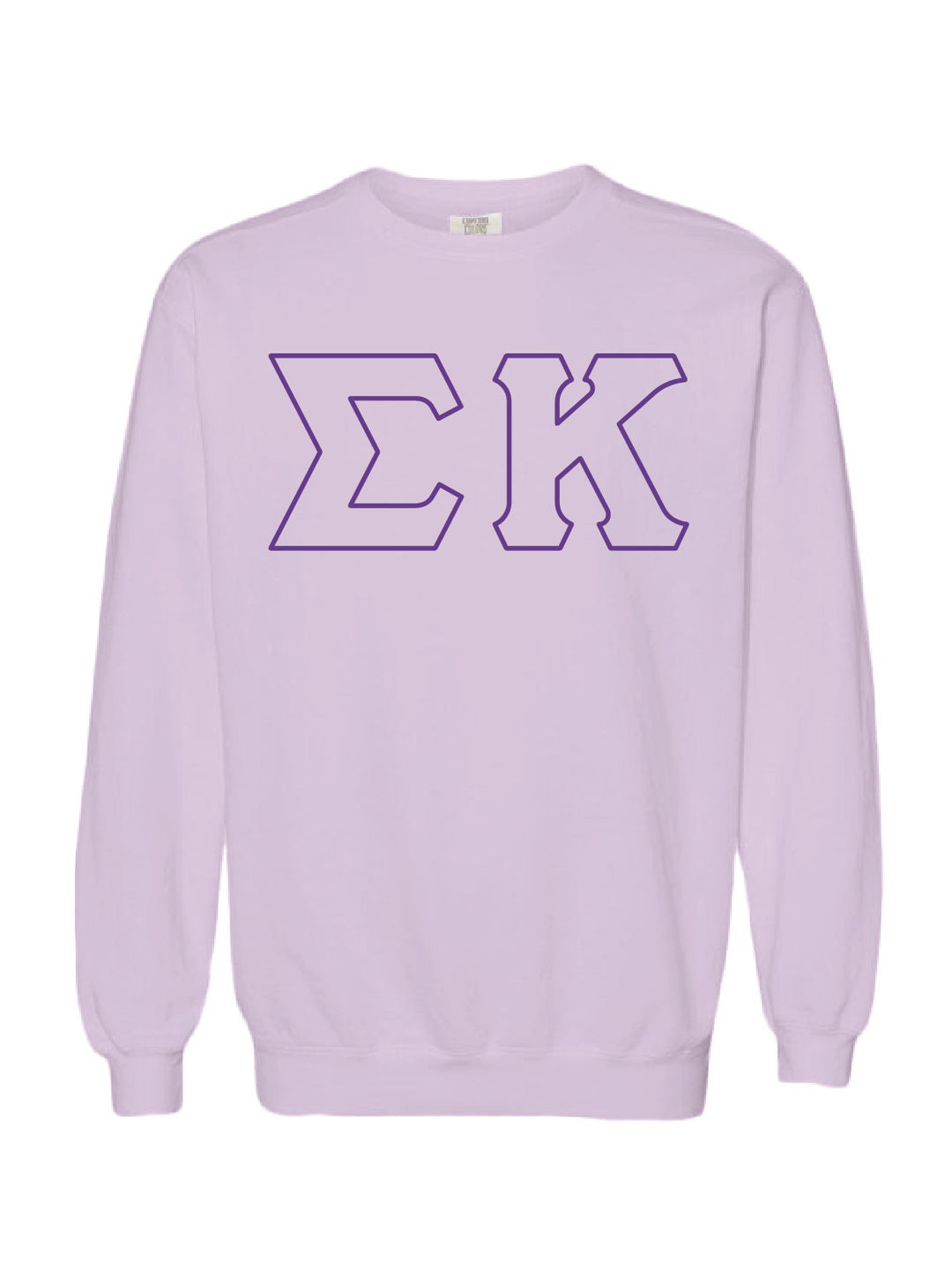 Embroidered Orchid Sorority Crewneck