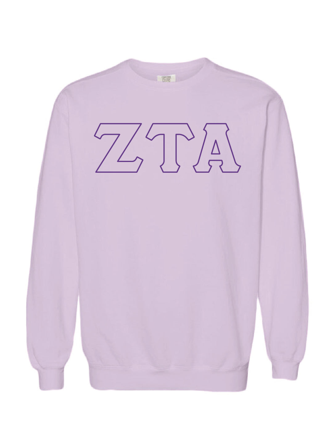 Embroidered Orchid Sorority Crewneck