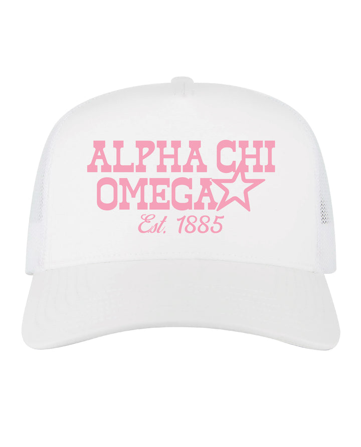 Embroidered Star Sorority Trucker Hat