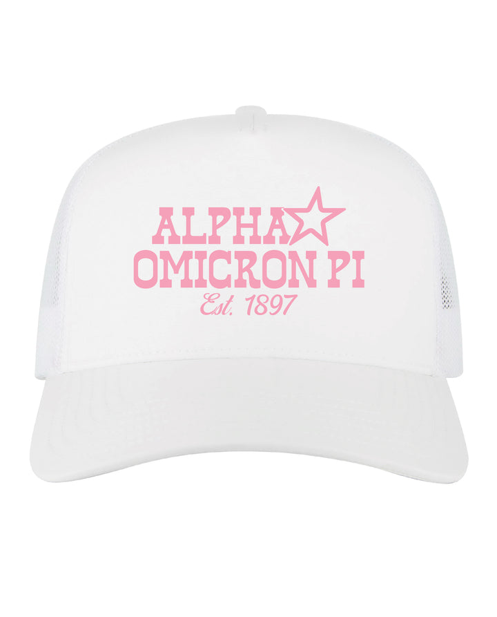 Embroidered Star Sorority Trucker Hat