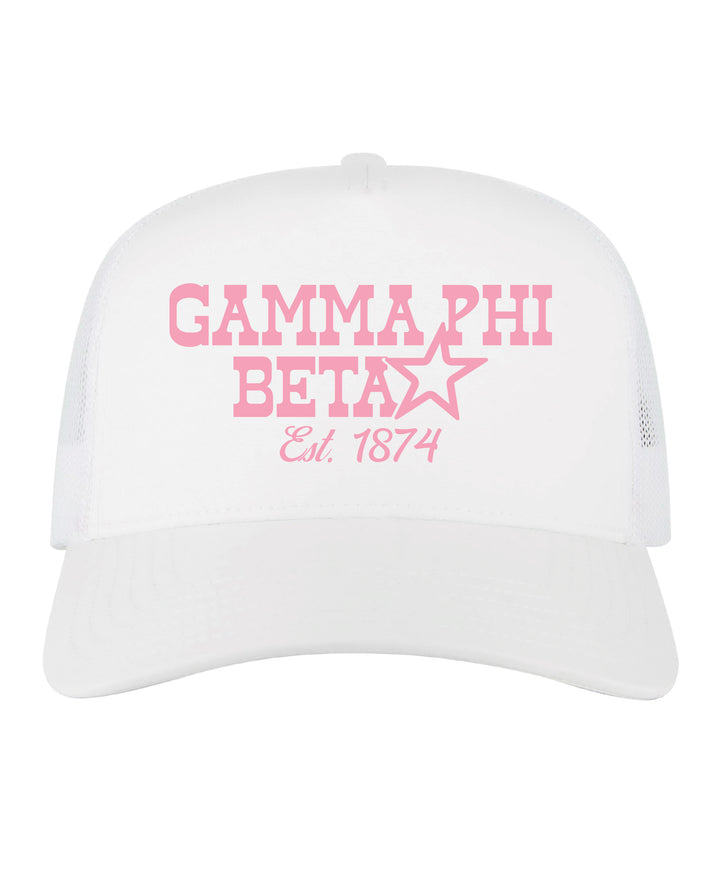 Embroidered Star Sorority Trucker Hat