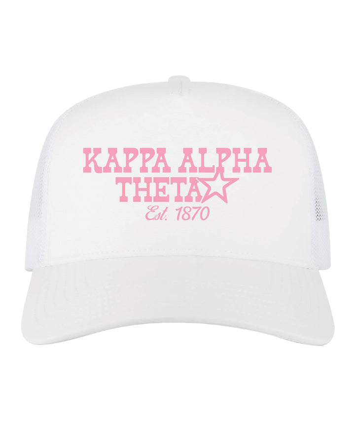Embroidered Star Sorority Trucker Hat