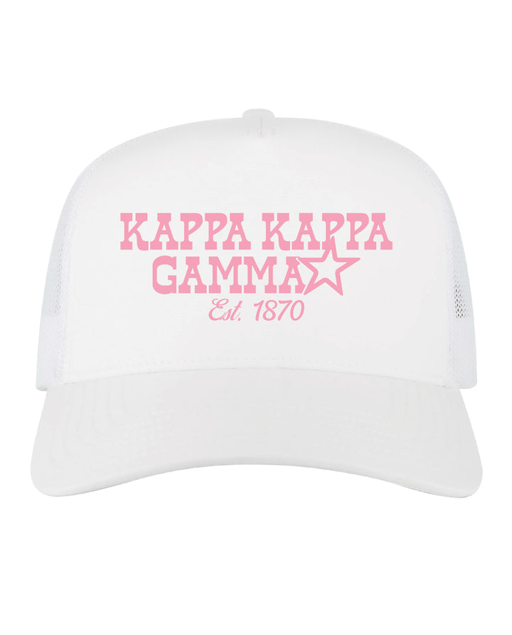 Embroidered Star Sorority Trucker Hat
