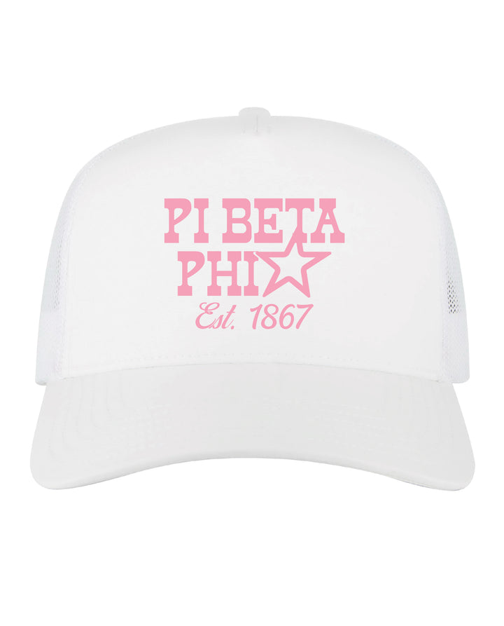 Embroidered Star Sorority Trucker Hat