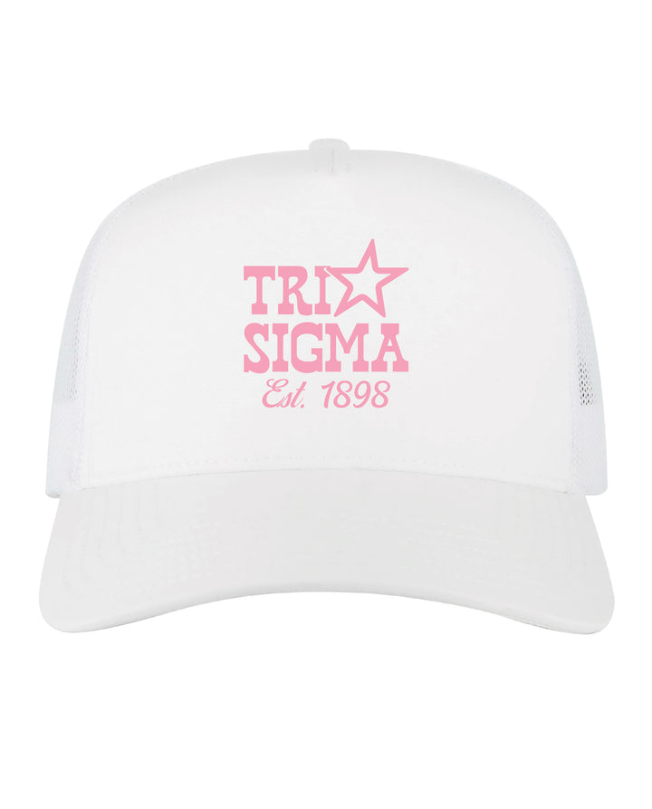 Embroidered Star Sorority Trucker Hat