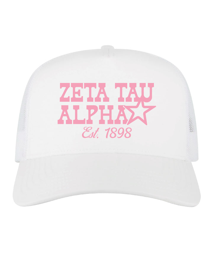 Embroidered Star Sorority Trucker Hat