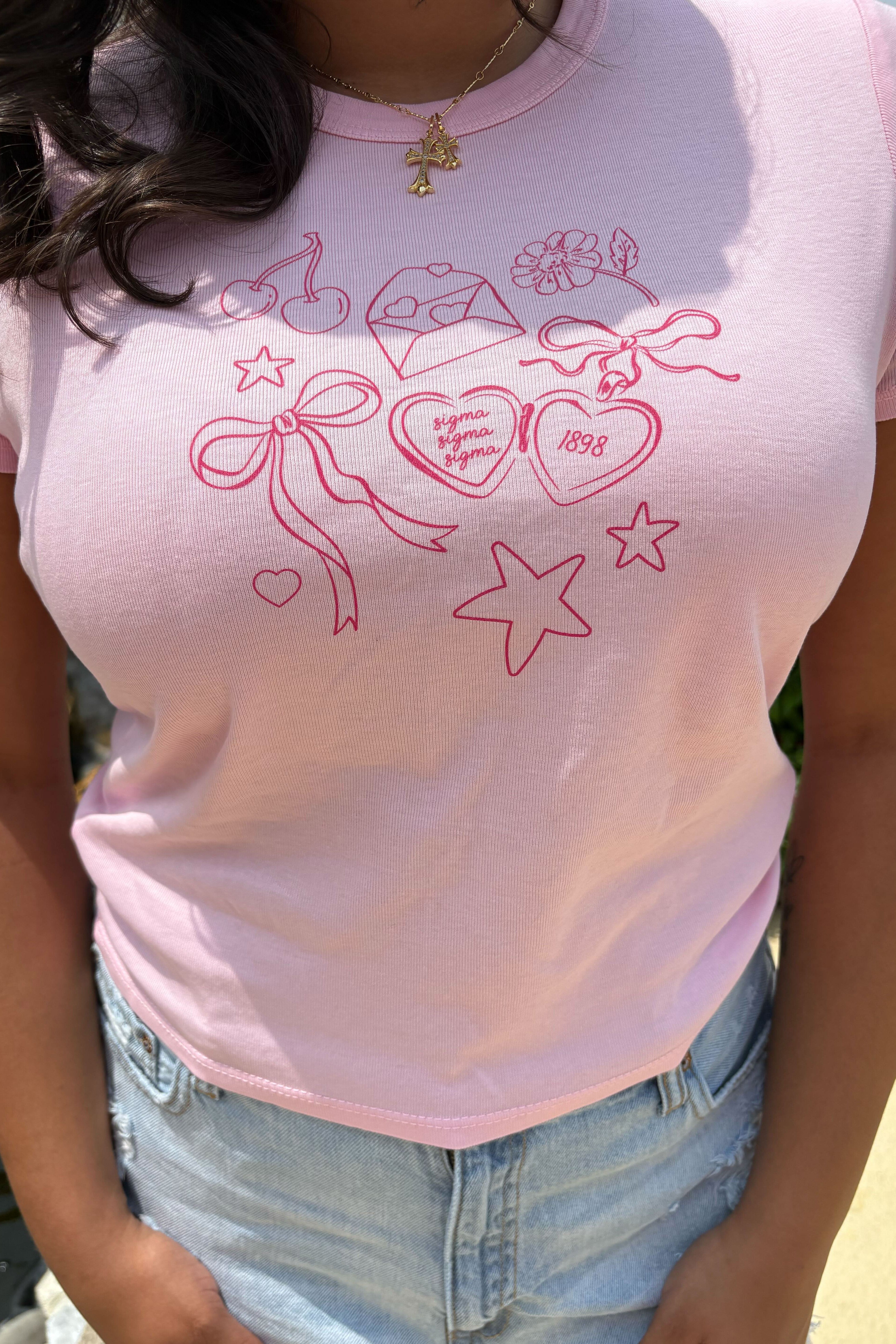 トップス KANDYTOWN COLLEGE LOGO Two Piece Sets Custom Sorority