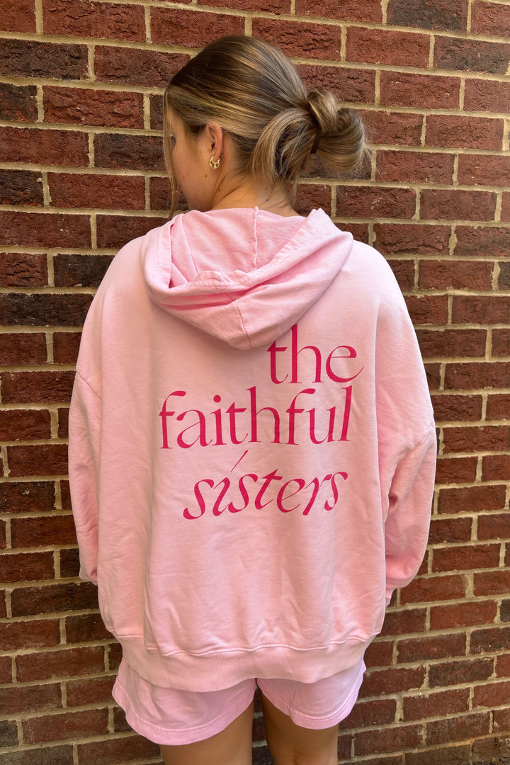 Sorority Motto Lightweight Bubblegum Hoodie